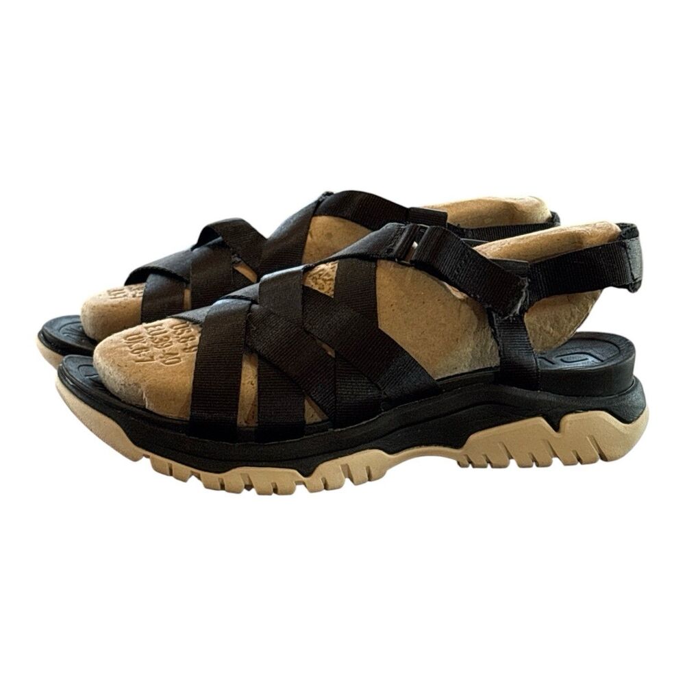 Bionica Women’s Black Nala Strappy Sandals Size 8 Waterproof Comfortable Walking